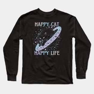 Happy cat happy life Long Sleeve T-Shirt